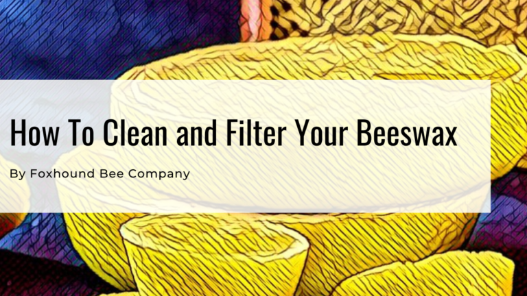 Cleaning, Rendering, And Filtering Beeswax