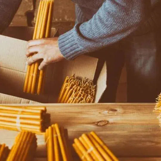 100% Pure Beeswax Candles-Foxhound Bee Company