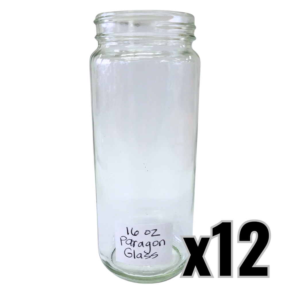 16 oz (12 fl oz) Glass Paragon Jars-Foxhound Bee Company