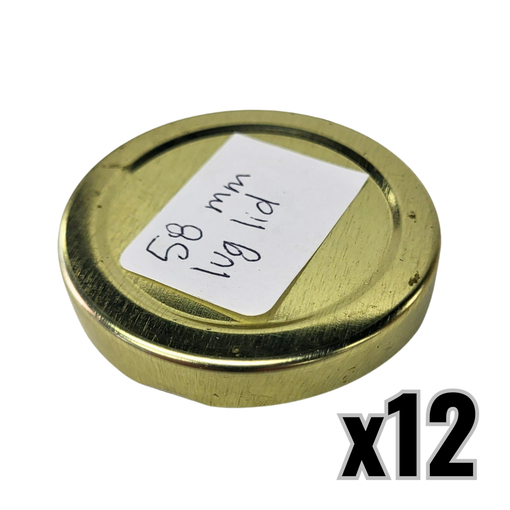 58mm Metal Lug Lid-Foxhound Bee Company