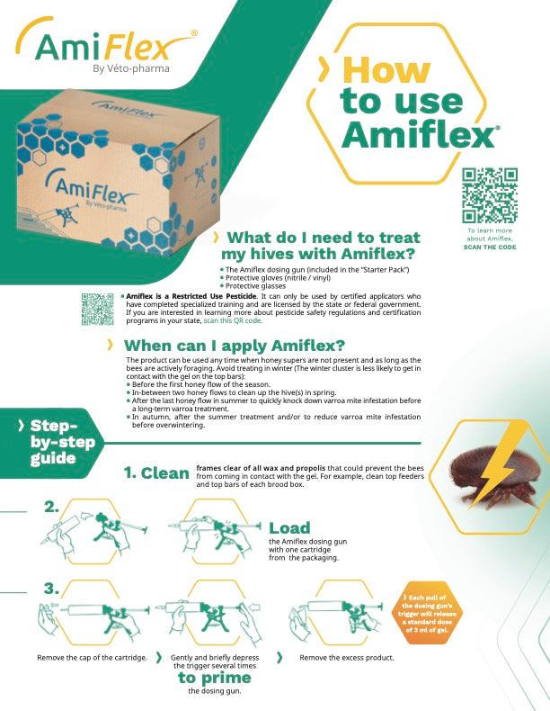 Amiflex Varroa Mite Treatment-Amiflex Starter Kit-Foxhound Bee Company